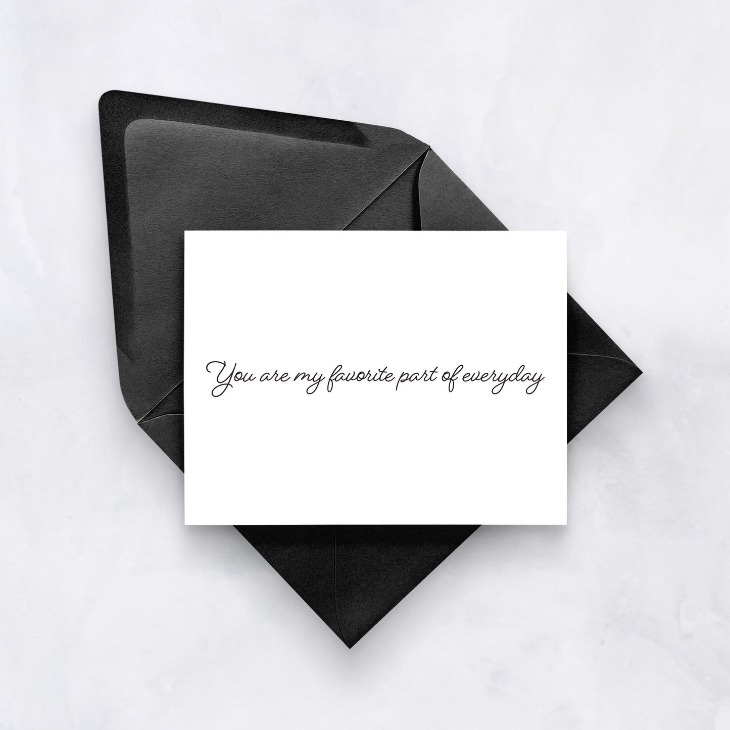 You Are My Favorite Part of Everyday | Minimal Romantic Card