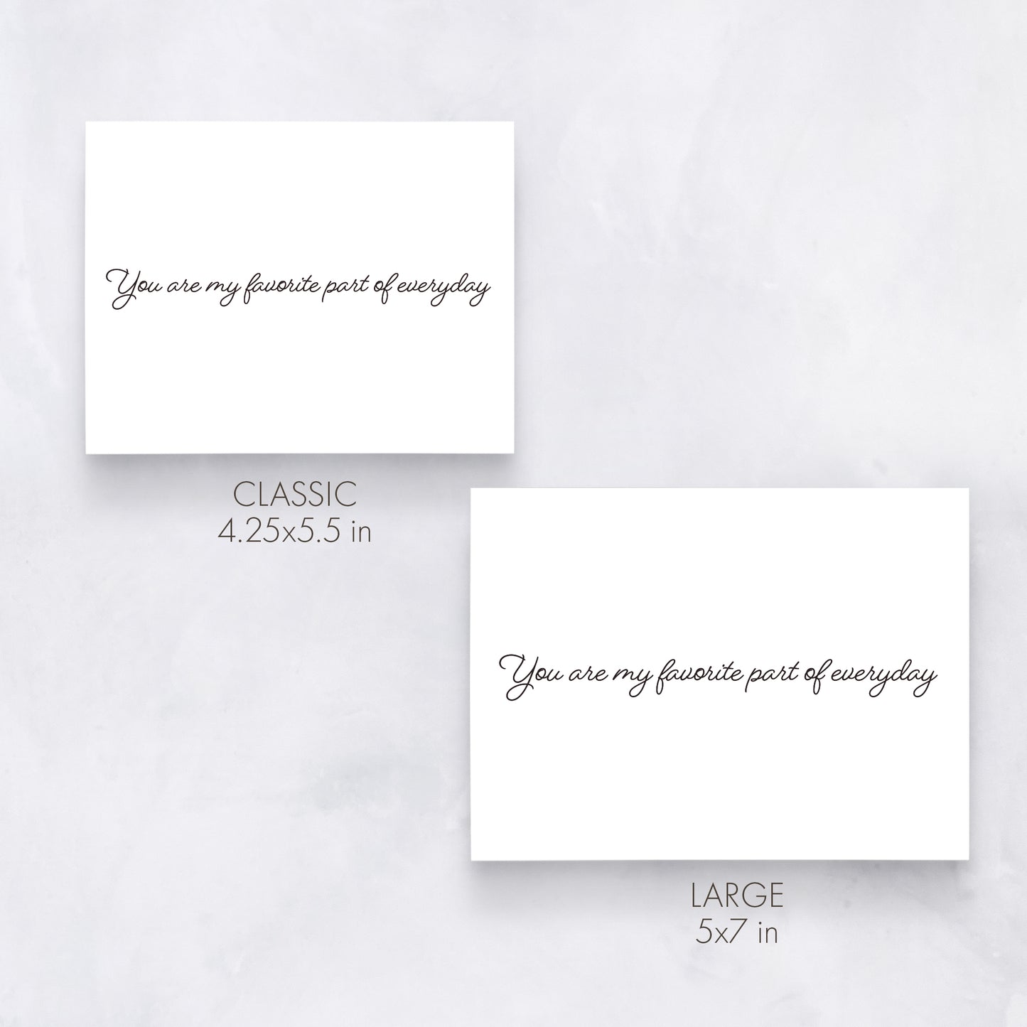 You Are My Favorite Part of Everyday | Minimal Romantic Card