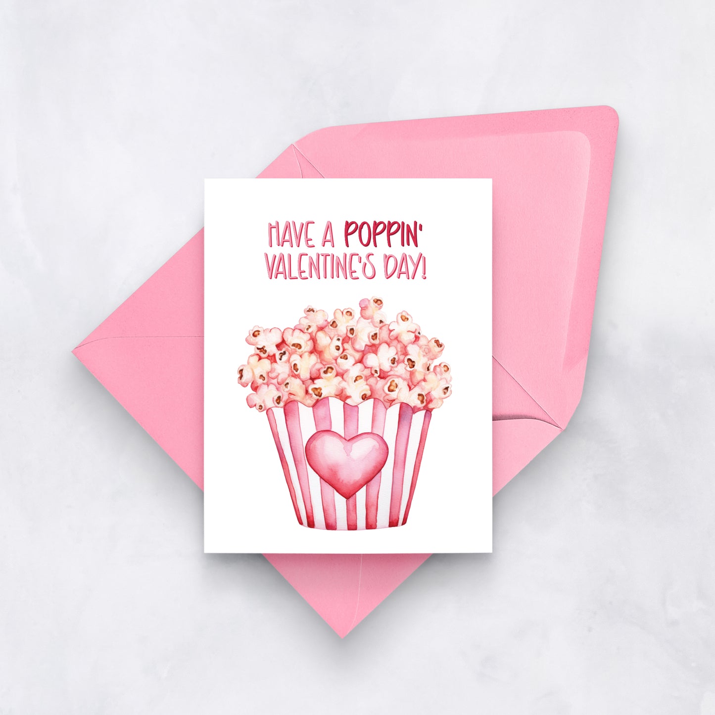 Have a Poppin’ Valentine’s Day | Cute Valentine Card