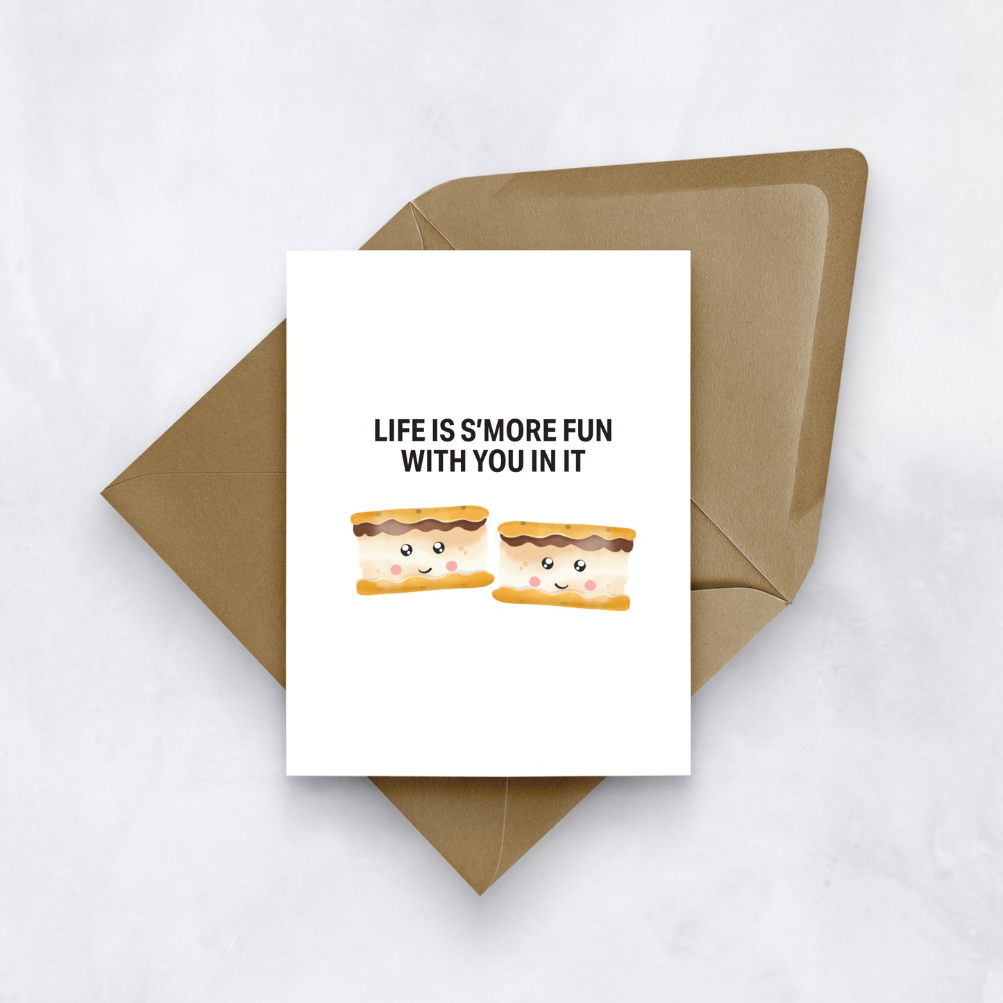 Life Is S’more Fun With You In It | Cute Pun Valentine’s Card