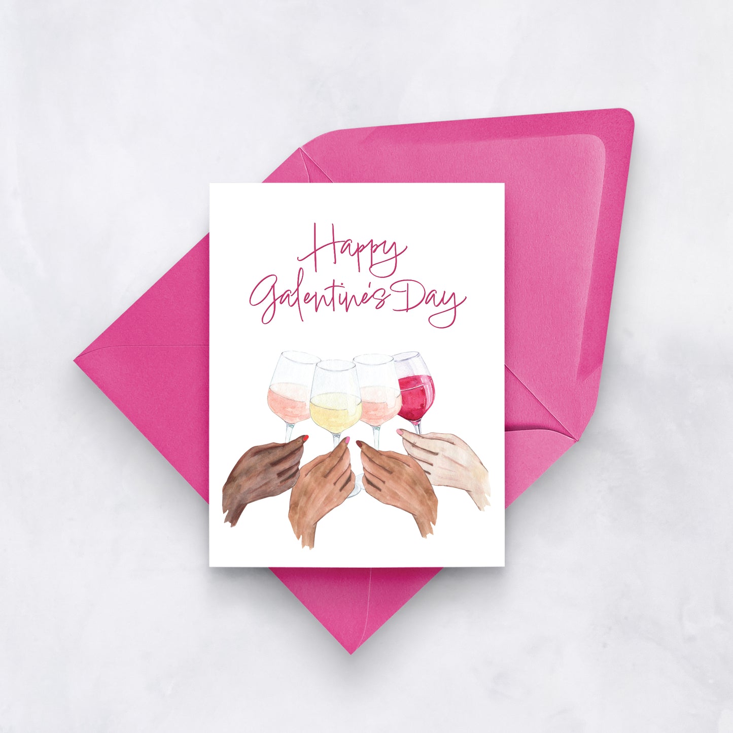 Happy Galentine’s Day | Wine Cheers Card