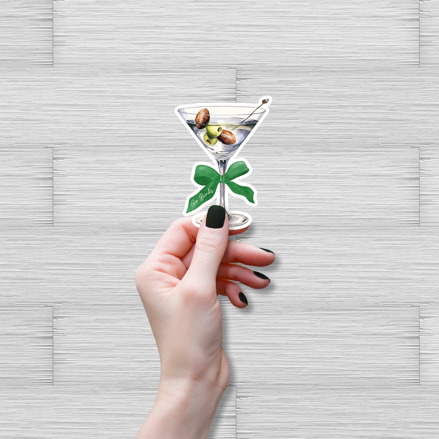 Football Martini Sticker