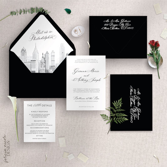 The Philly | Wedding Invitations Suite
