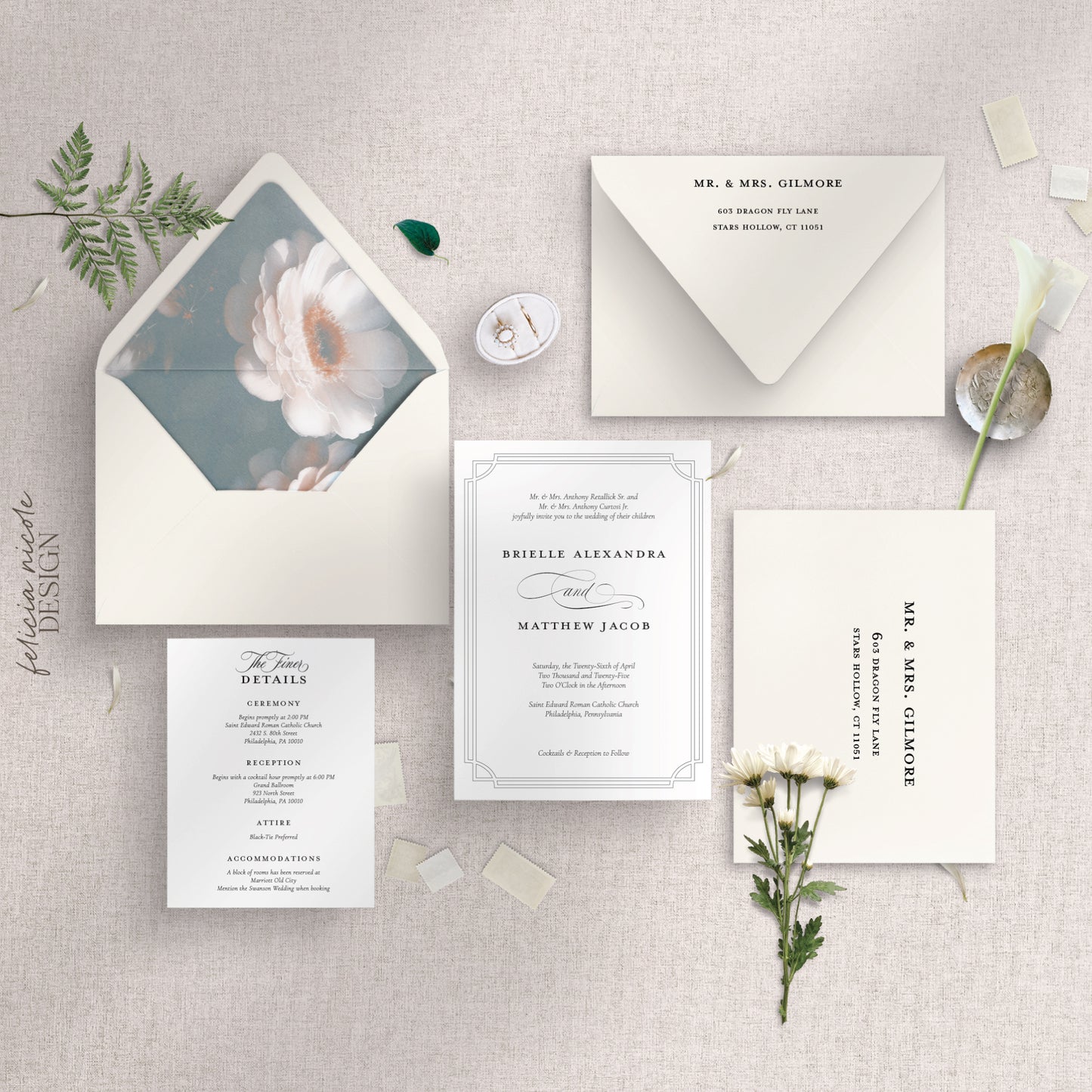 The Brielle | Wedding Invitations Suite