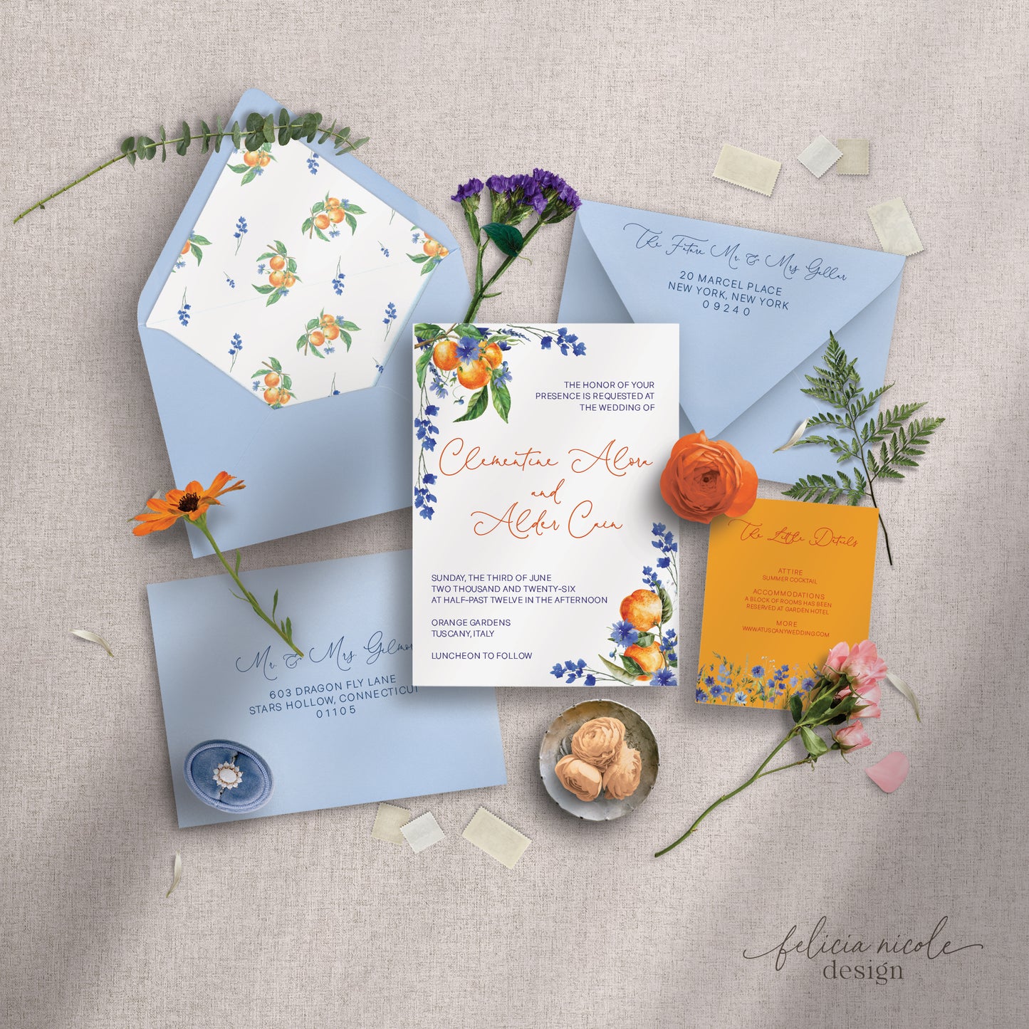 The Clementine | Wedding Invitation Suite