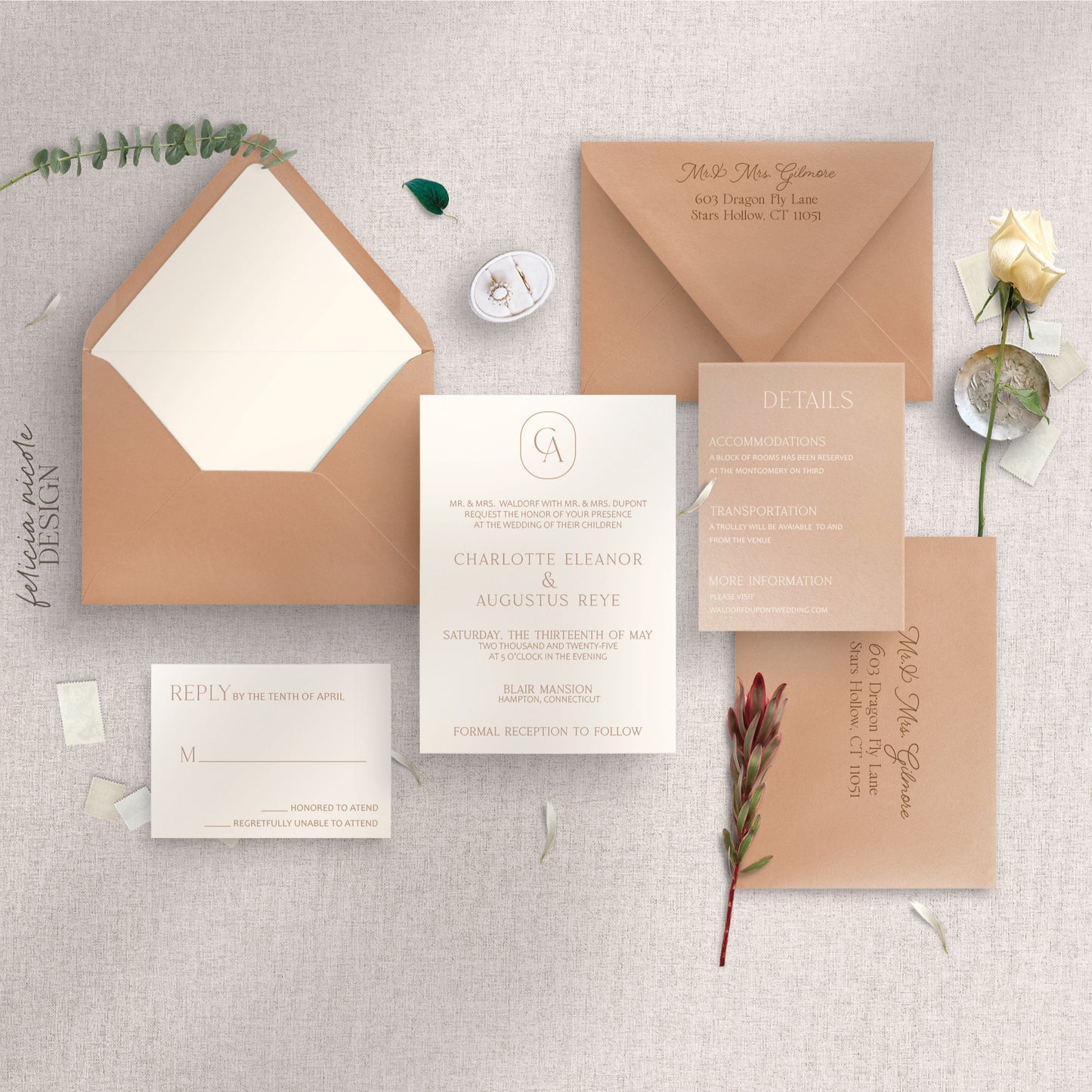 The Charlotte | Wedding Invitations Suite