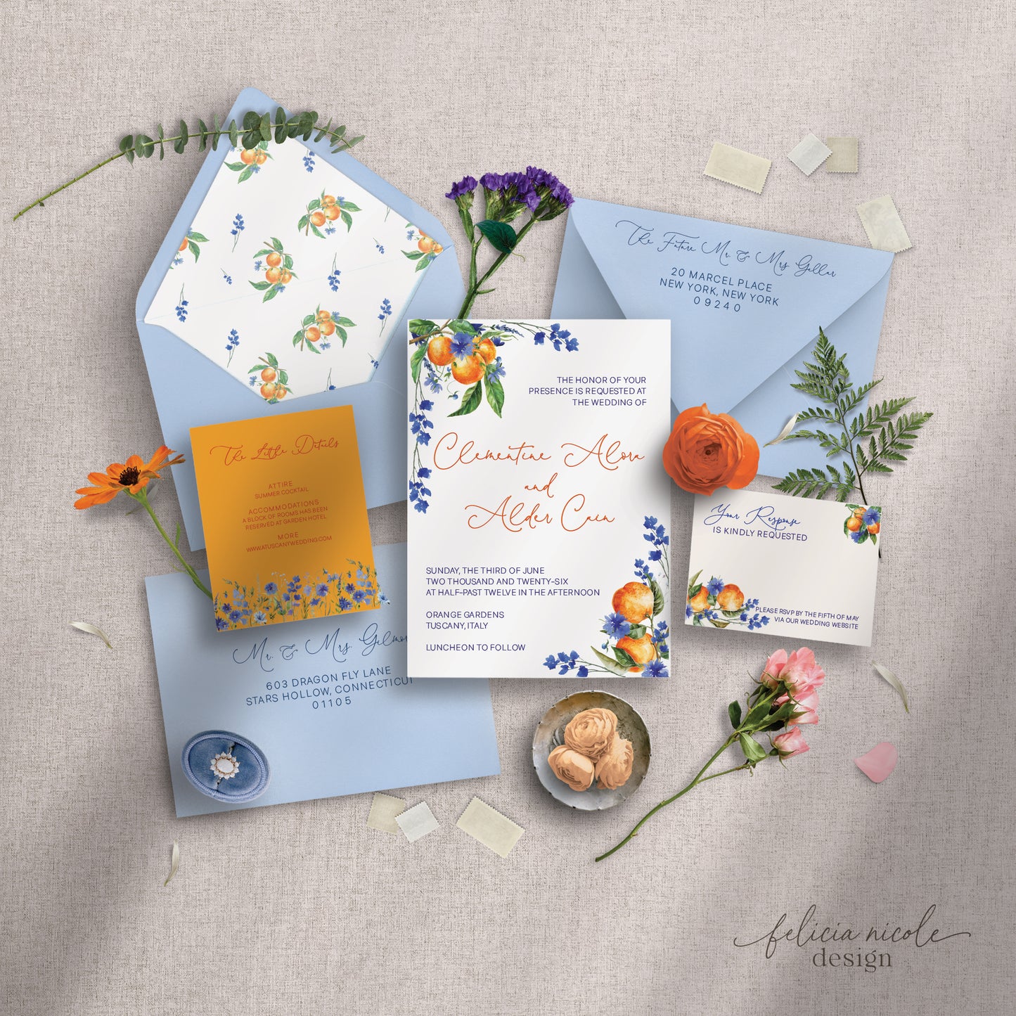 The Clementine | Wedding Invitation Suite