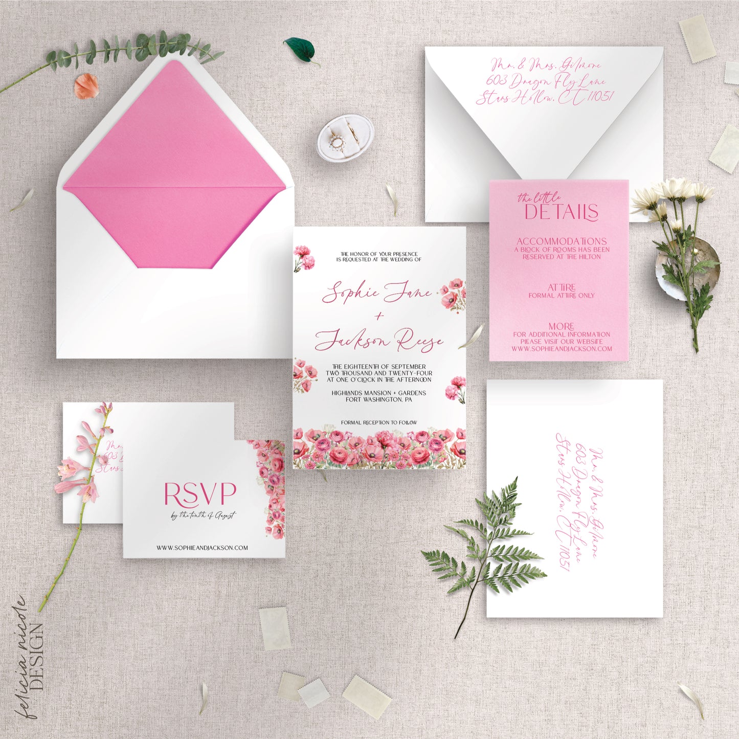 The Sophie | Wedding Invitations Suite