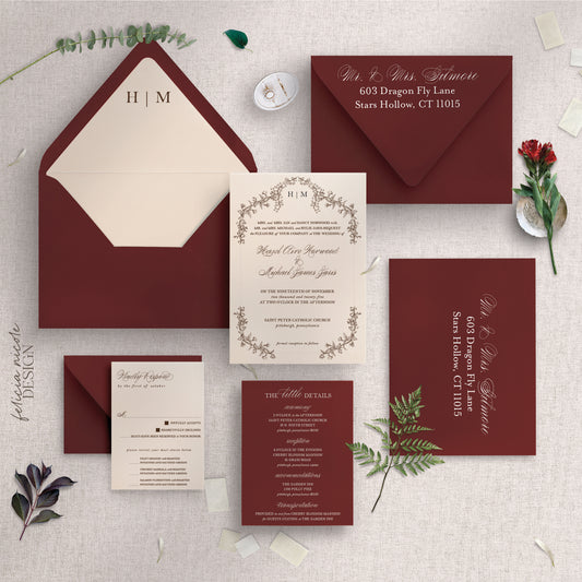 The Hazel | Wedding Invitations Suite