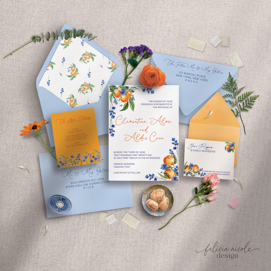 The Clementine | Wedding Invitation Suite