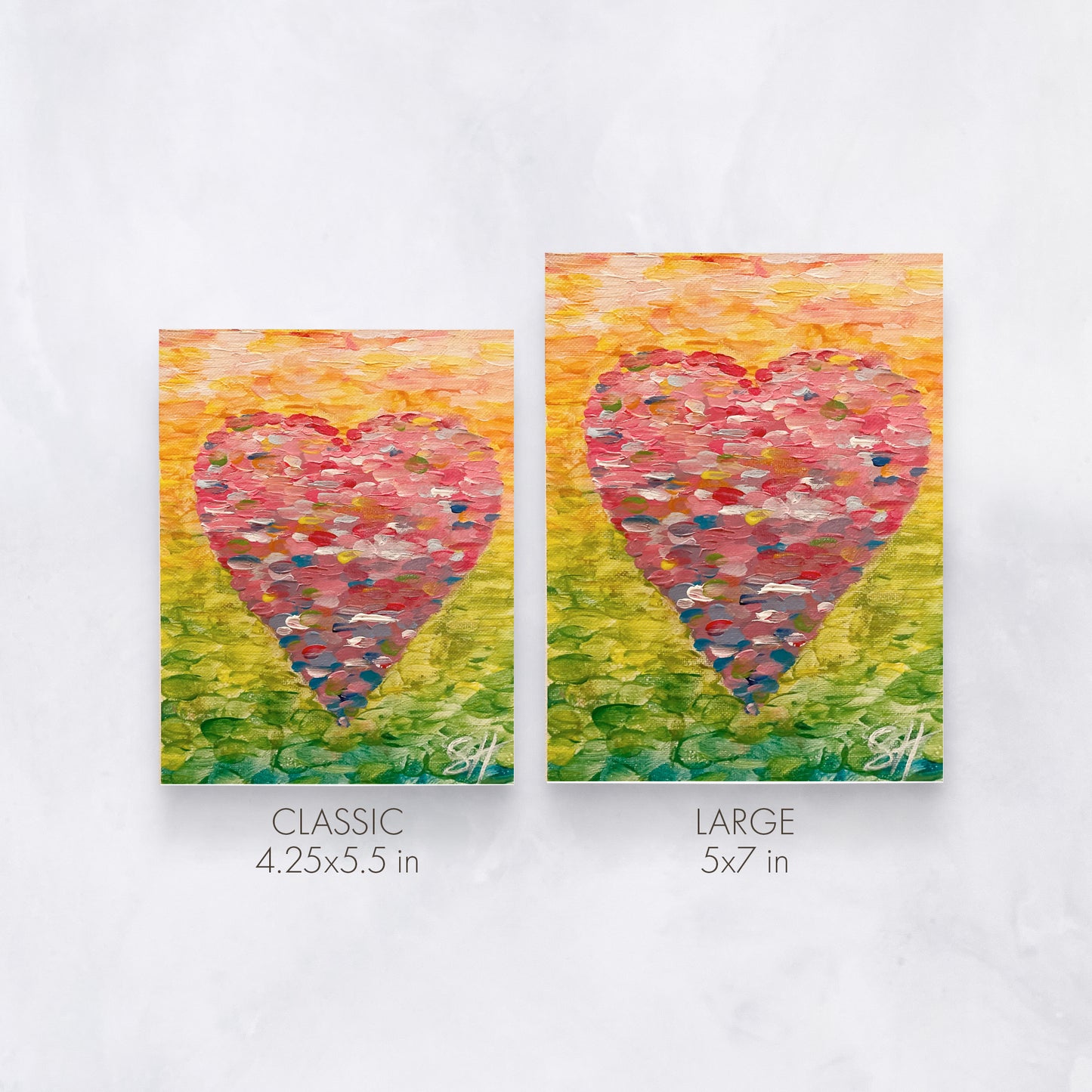 Painted Heart Greeting Card