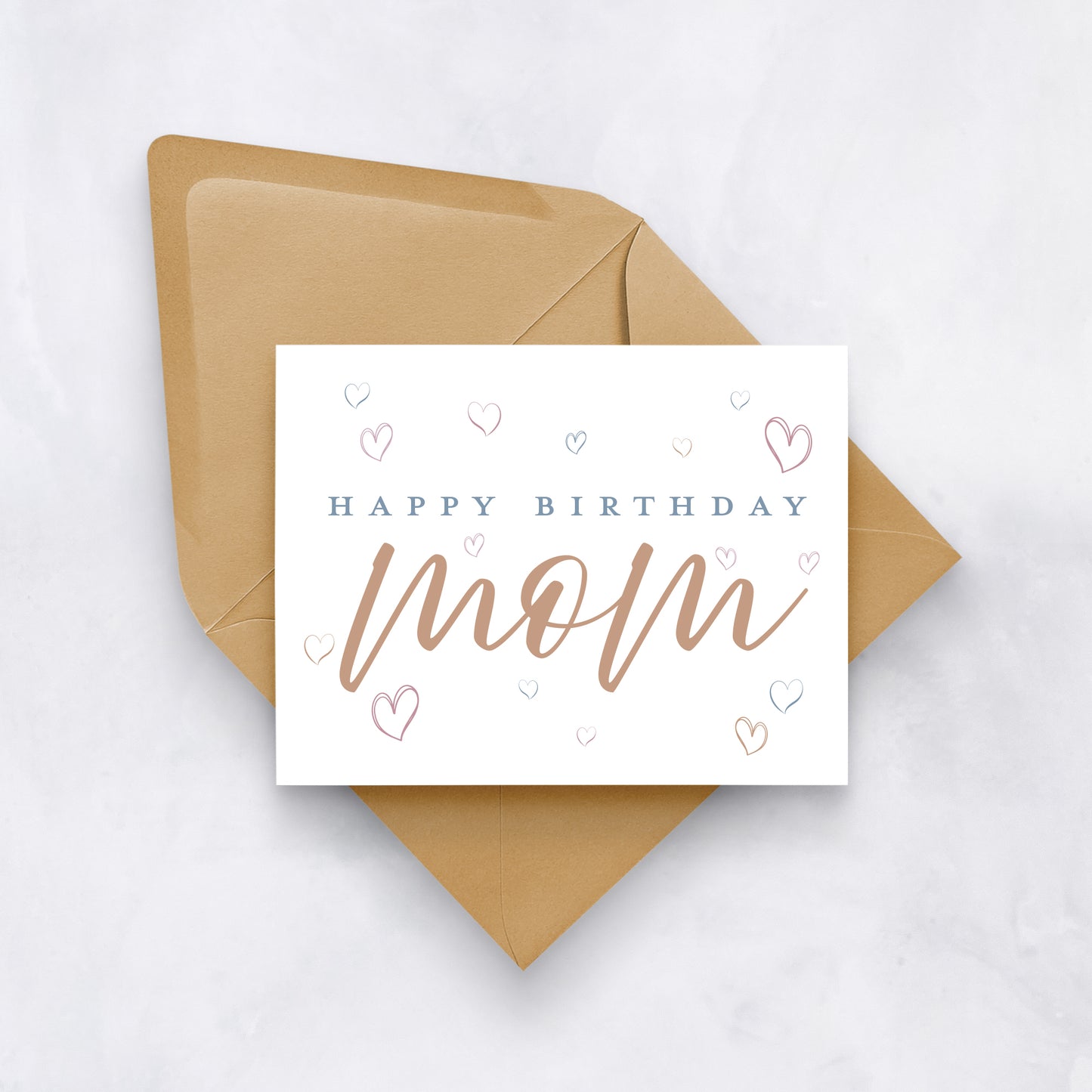 Boho Birthday Card for Mom
