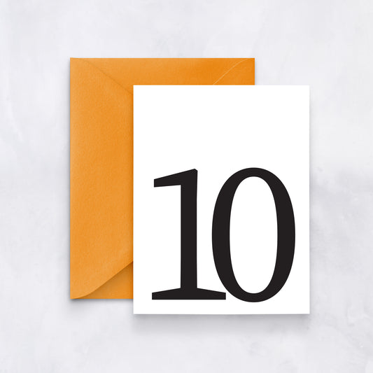 10th Birthday Milestone Card