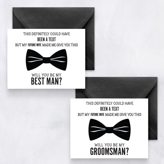 Groomsman and Best Man Card