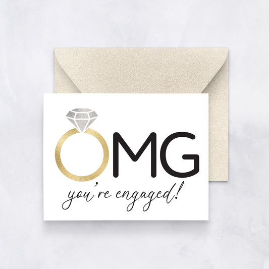 OMG You're Engaged Card