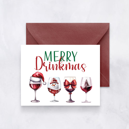 Merry Drinkmas Christmas Card