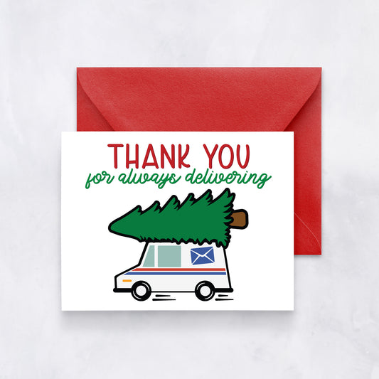 Mail Carrier Christmas Card