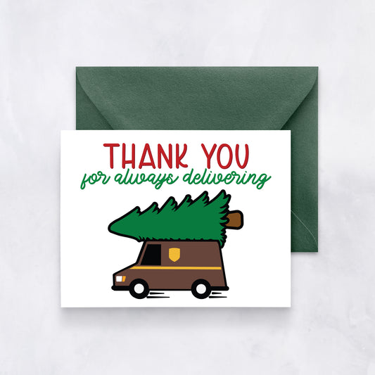 Delivery Driver Thank You Card