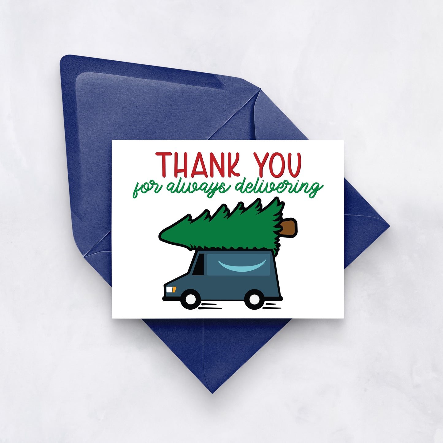 Package Delivery Thank You Card