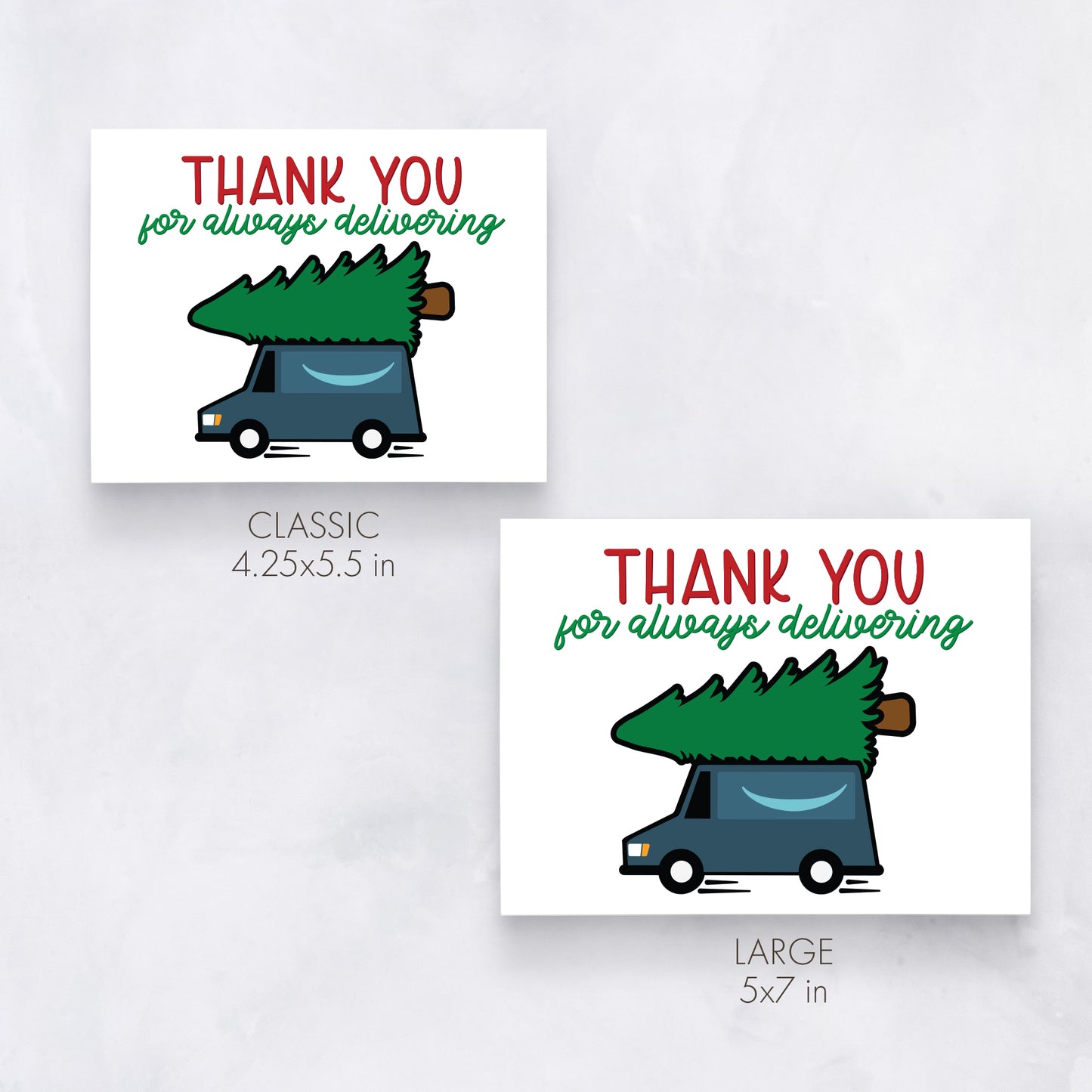 Package Delivery Thank You Card