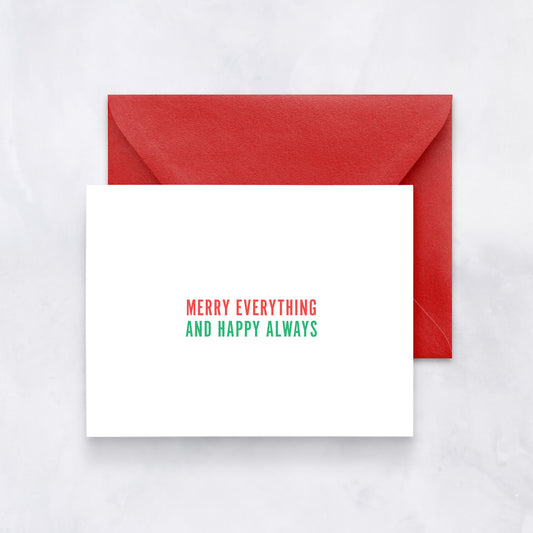 Minimal Merry Everything Card