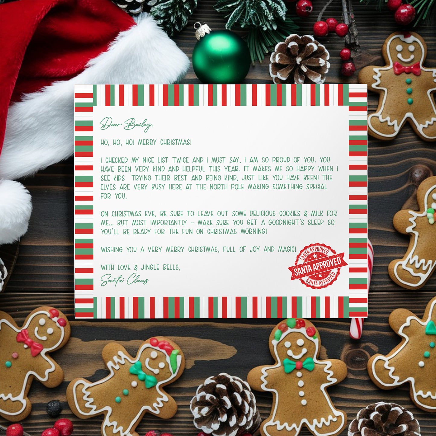 Personalized Santa Letter & Nice List Certificate