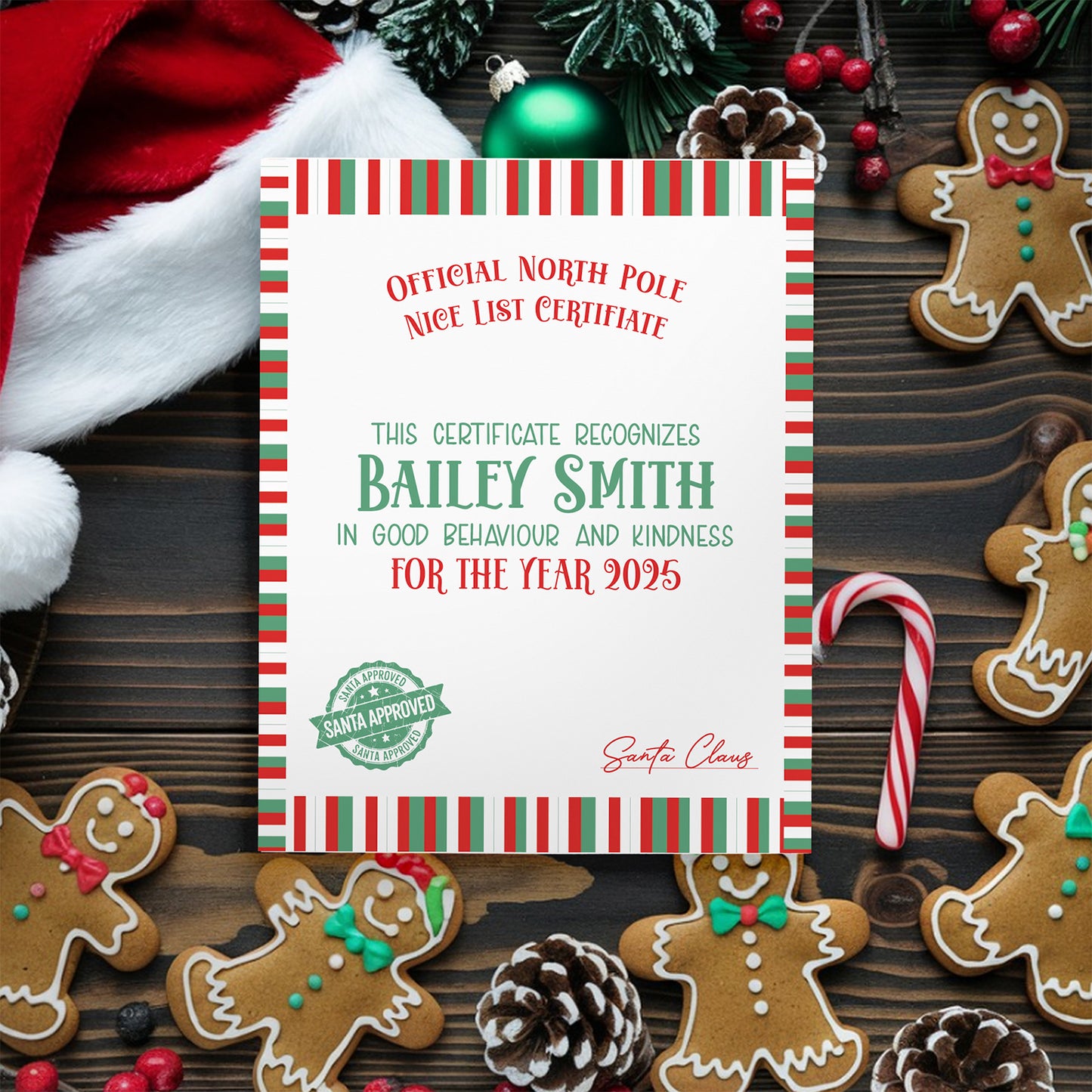 Personalized Santa Letter & Nice List Certificate