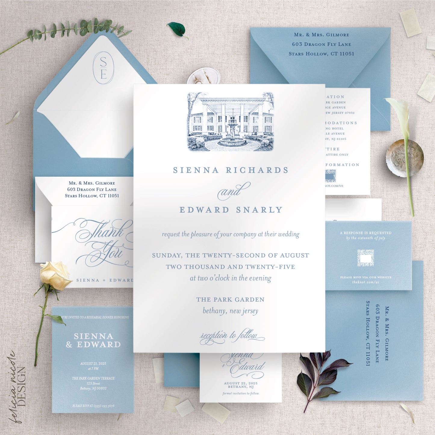 The Sienna | Wedding Invitations Suite