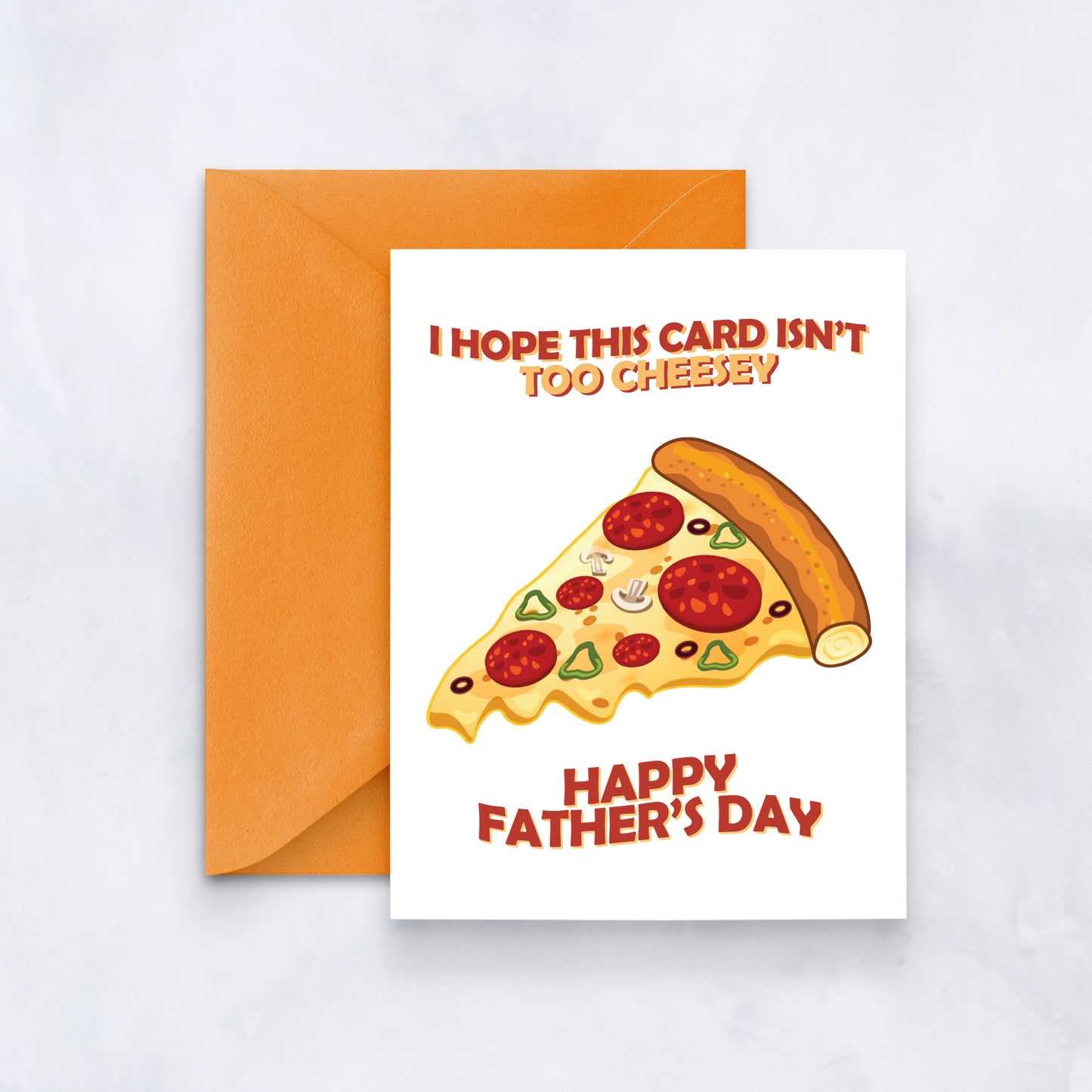 Funny Pizza Dad Card