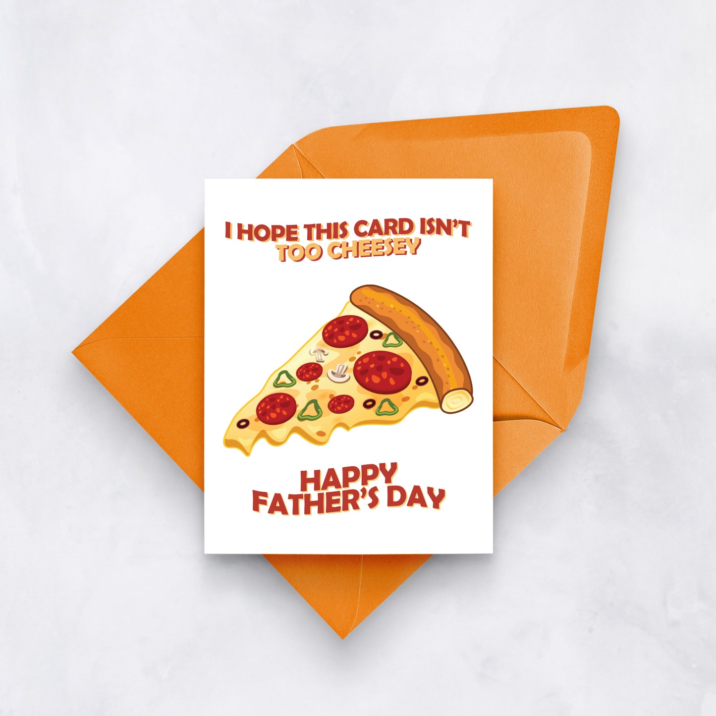 Funny Pizza Dad Card