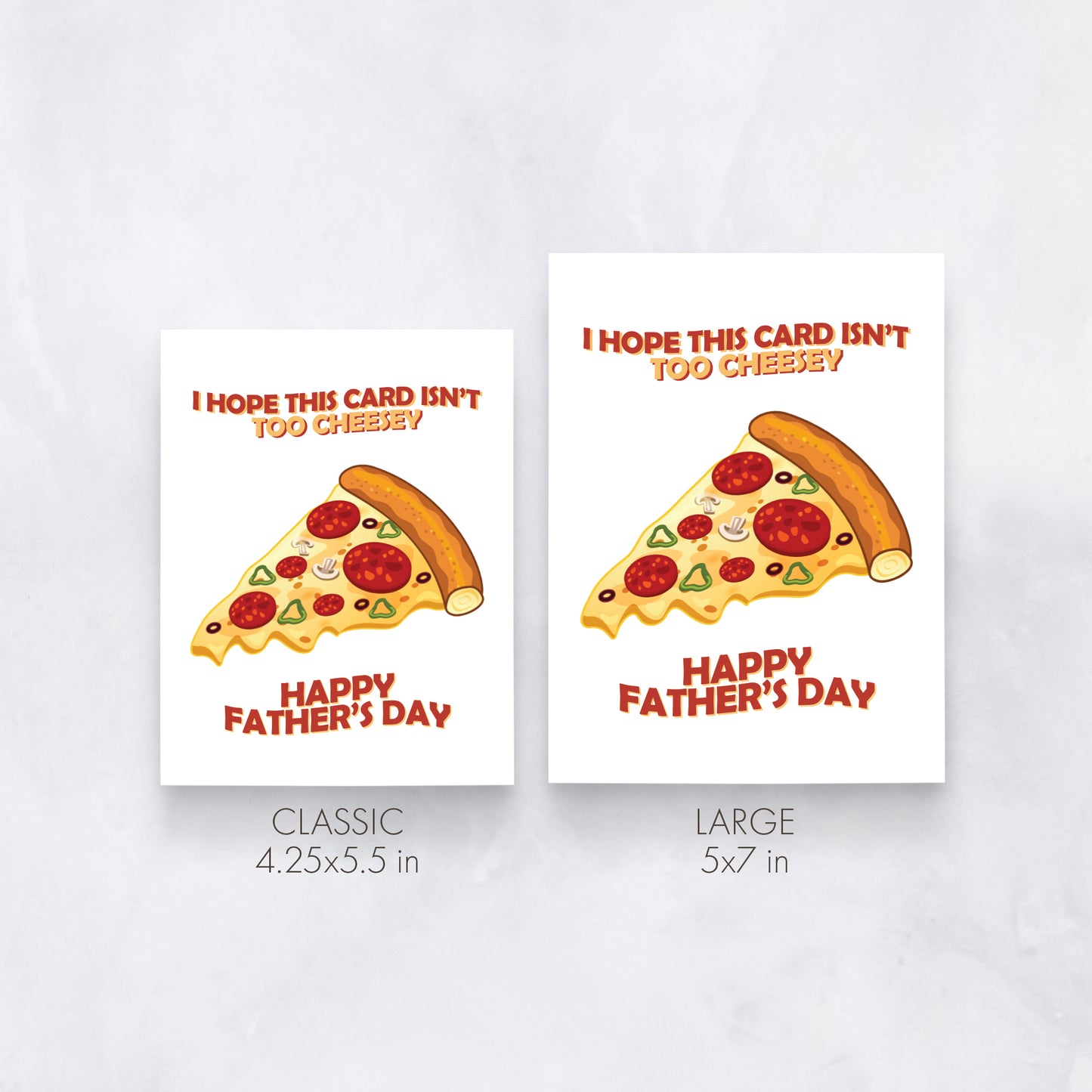 Funny Pizza Dad Card