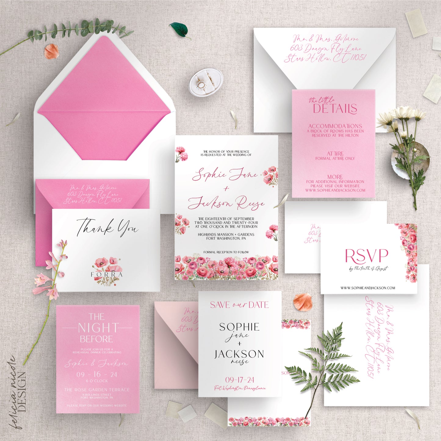 The Sophie | Wedding Invitations Suite