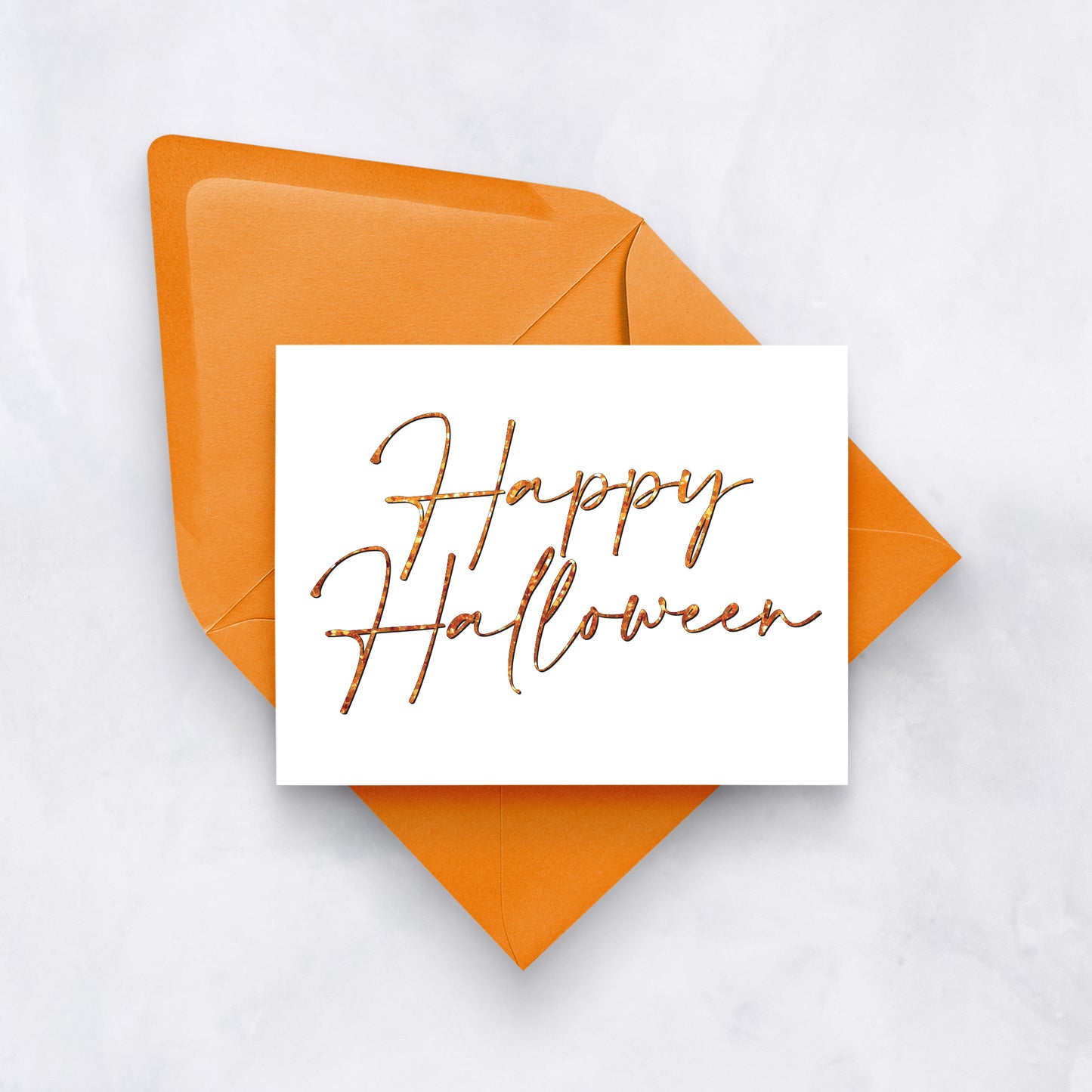 Script Happy Halloween Card