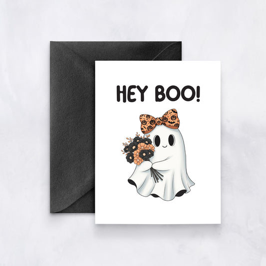 Hey Boo Ghost Card