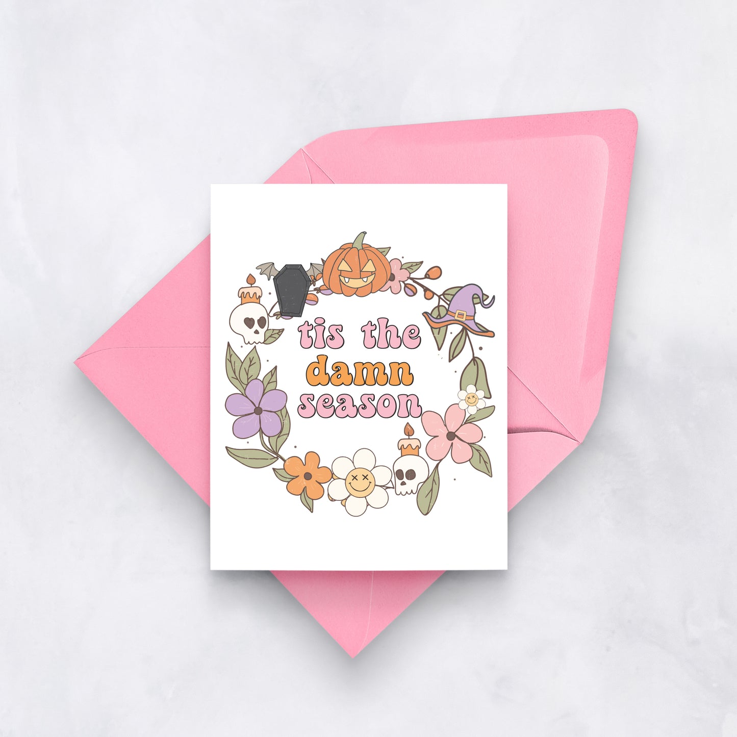 Tis the Damn Season Spooky Card