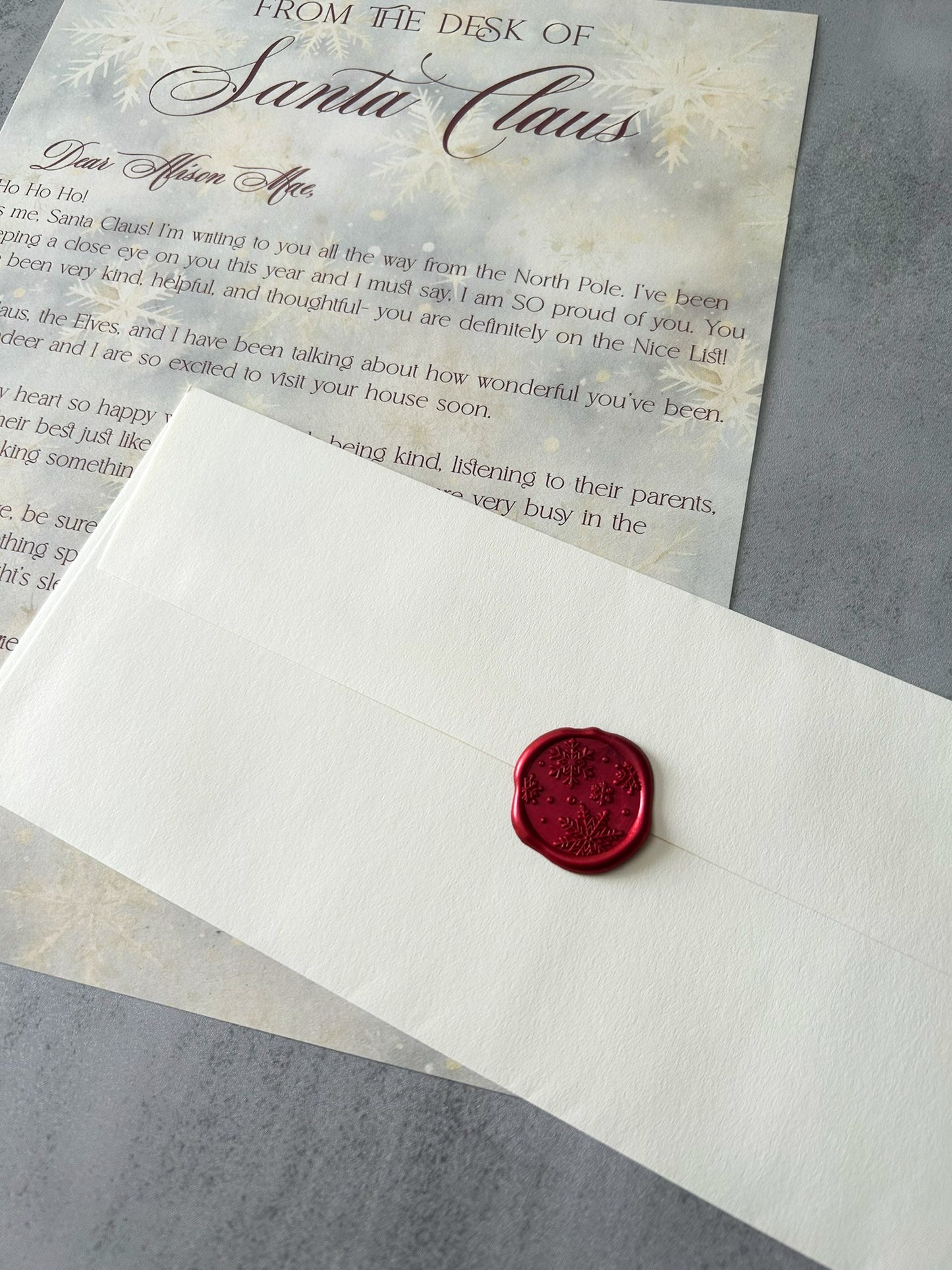 Personalized Santa Letter & Good List Certificate