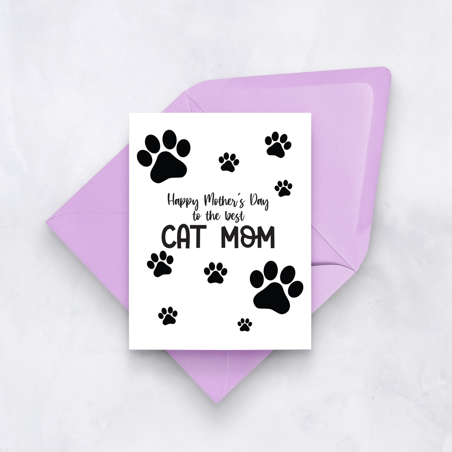 Happy Mother’s Day to the Best Cat Mom | Cute Pet Mom Card