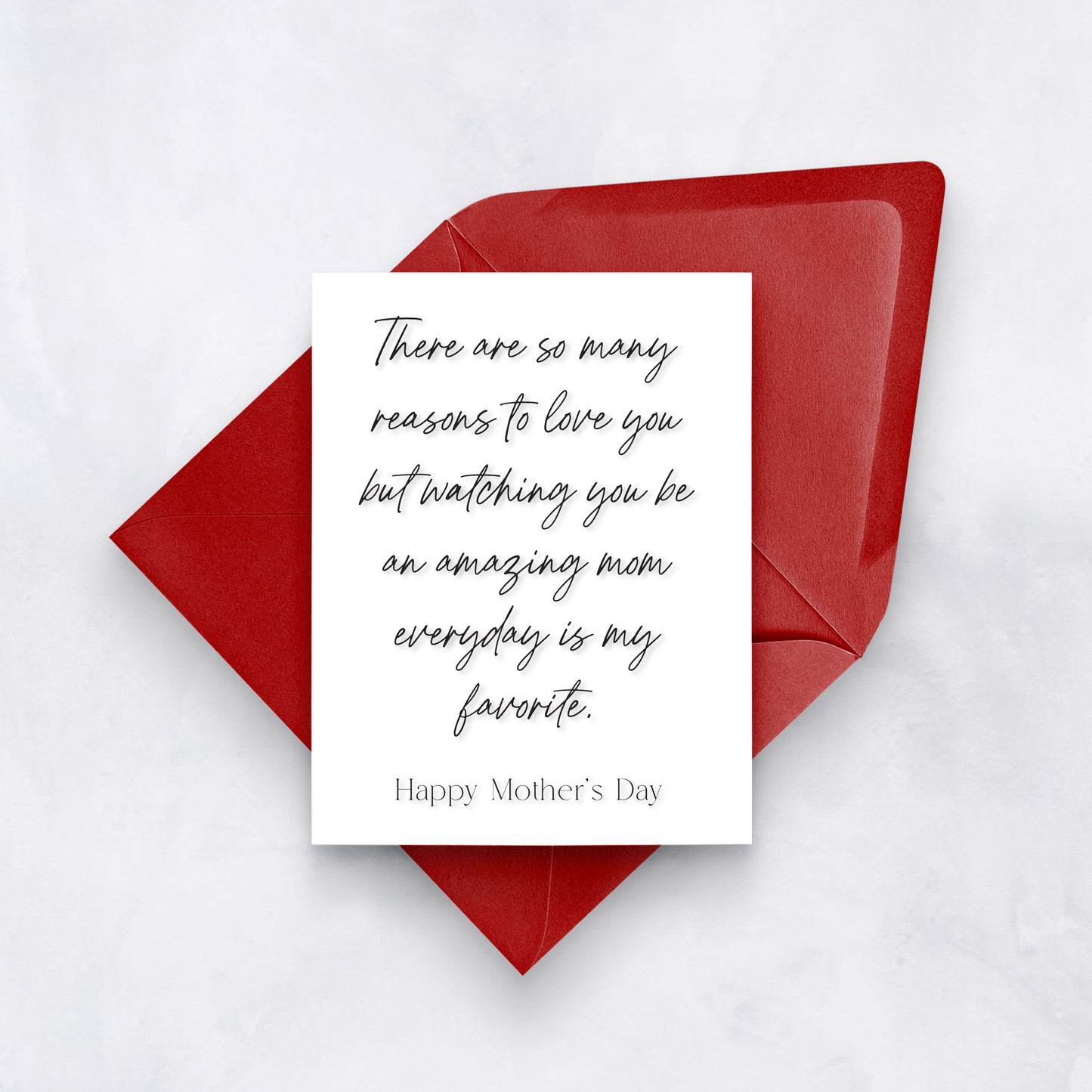 Sentimental Mother's Day Card | Watching You Be an Amazing Mom Everyday