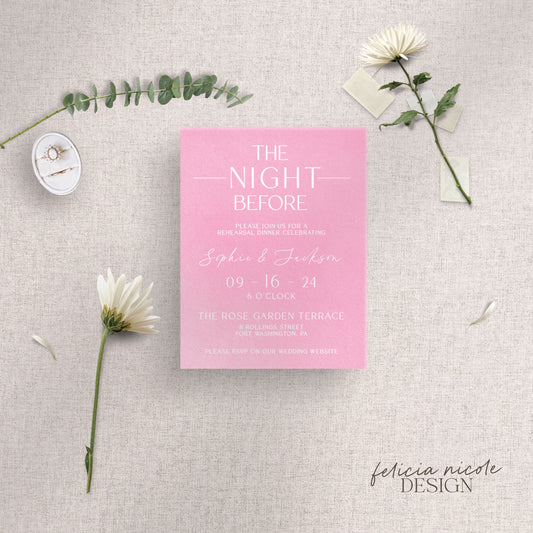 The Sophie | Rehearsal Dinner Card