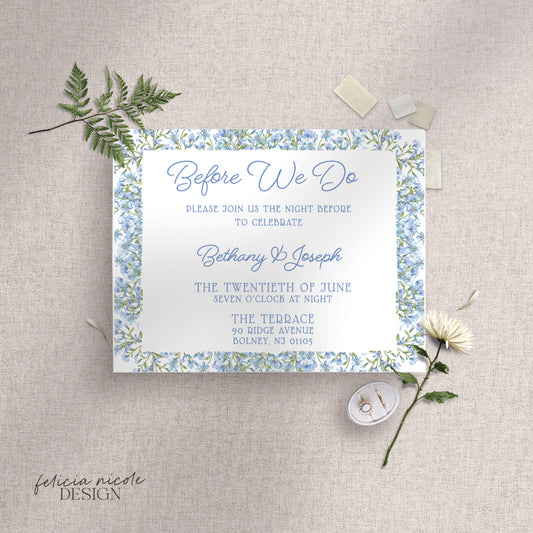 The Bethany | Rehearsal Dinner Card