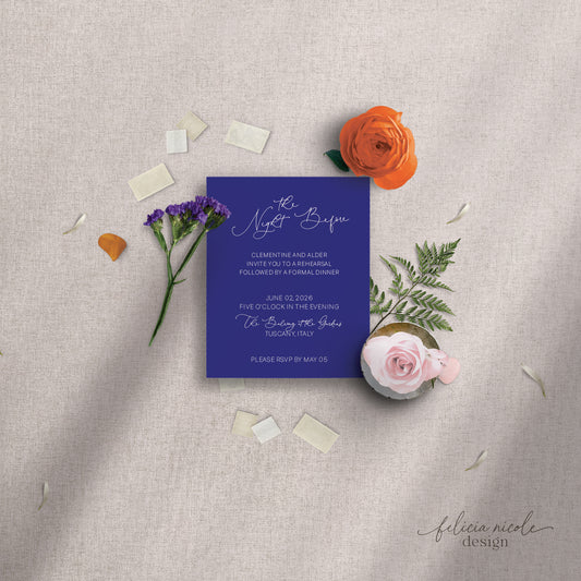 The Clementine | Rehearsal Dinner Cards
