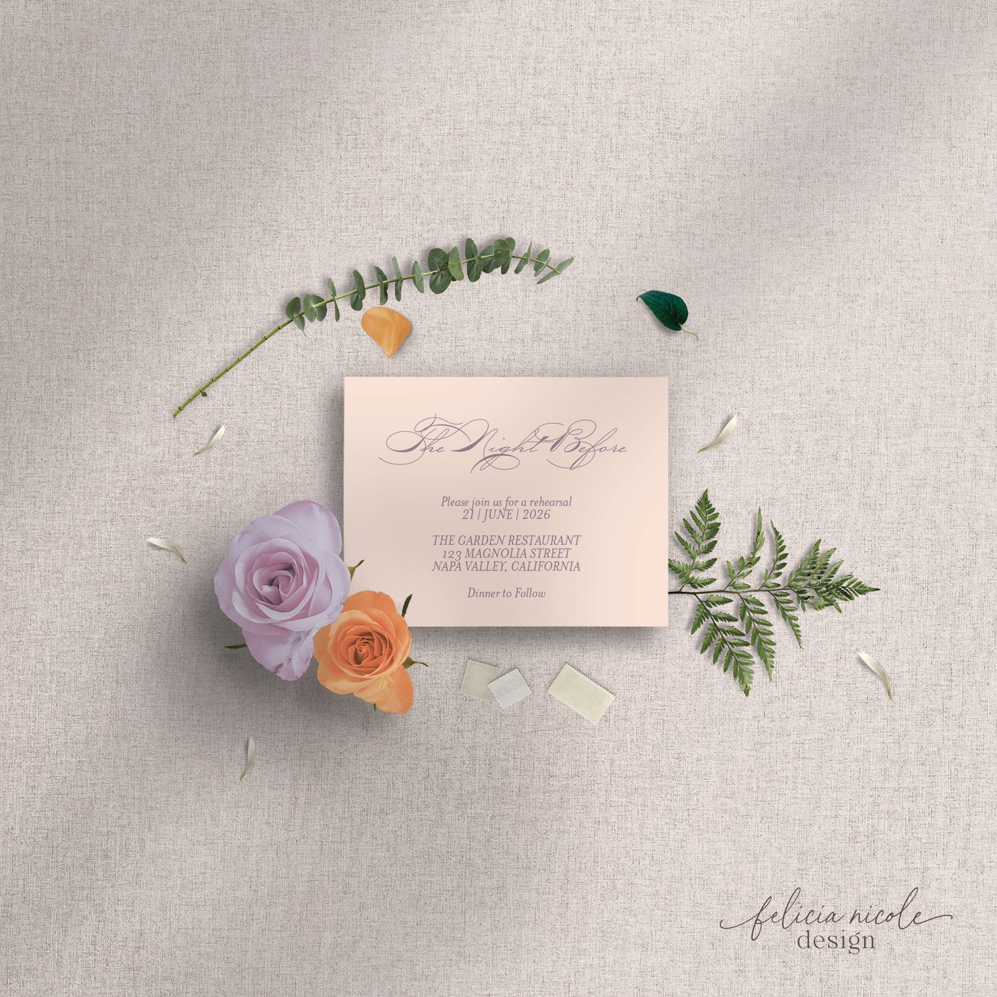 The Selena | Rehearsal Dinner Cards