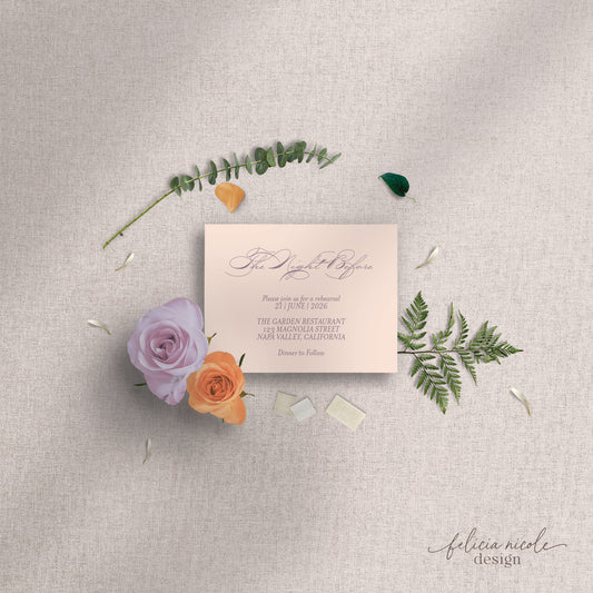 The Selena | Rehearsal Dinner Cards
