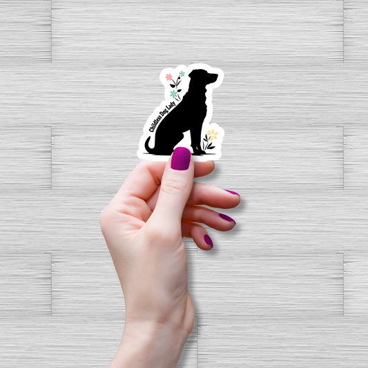 Childless Dog Lady Sticker