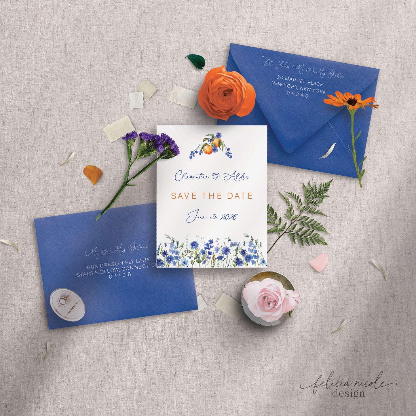 The Clementine | Save the Dates for Wedding