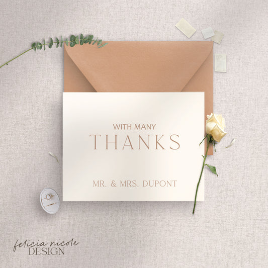 The Charlotte | Wedding Thank You Cards