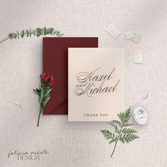 The Hazel | Wedding Thank You Cards