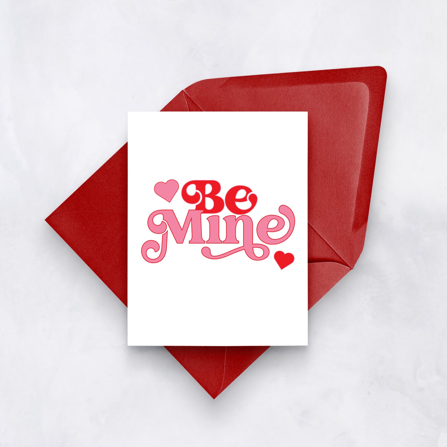 Be Mine Retro Valentine’s Day Card