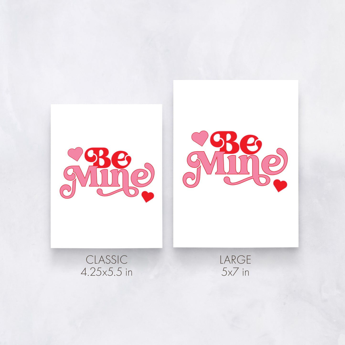 Be Mine Retro Valentine’s Day Card