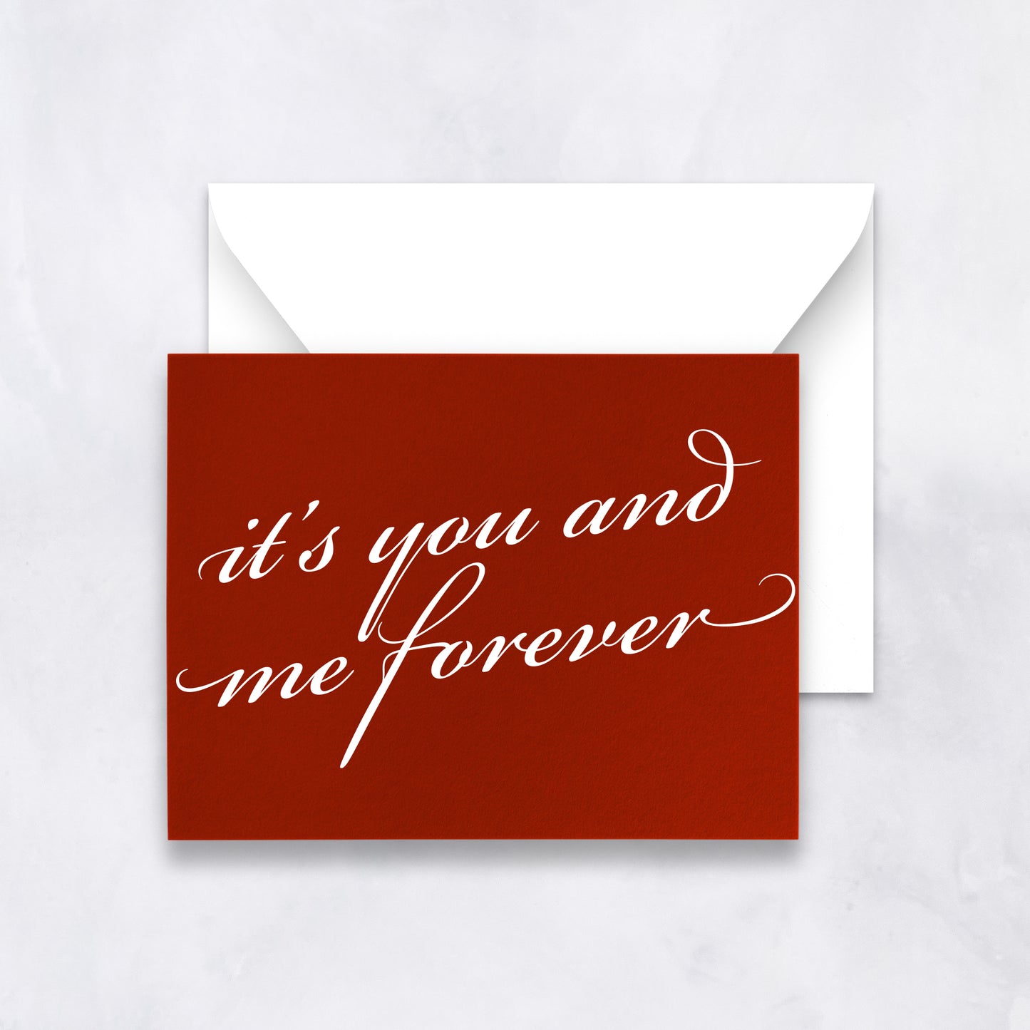 It’s You and Me Forever Valentine’s Day Card – Romantic Love Greeting Card